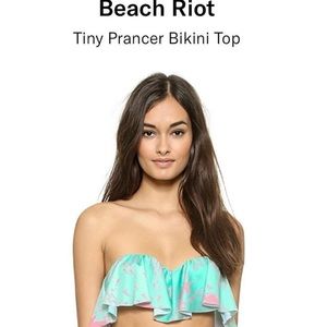 Beach riot little prancer bikini top Small